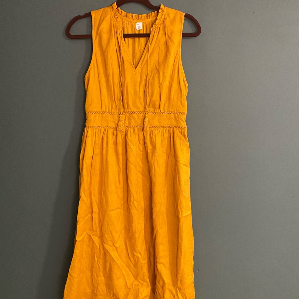 Old Navy boho yellow dress size M